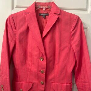 Ann Taylor Summer jacket  - size 0 - color is Coral